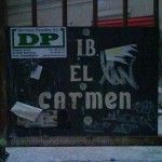 Curioso y viejo cartel en el Instituto del Carmen Instituto del Carmen Murcia