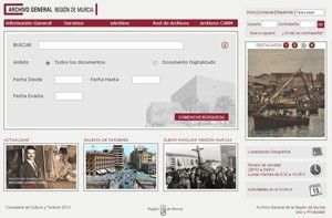 Archivo General Region Murcia Archivo General de la Región Murcia, estrena nueva web