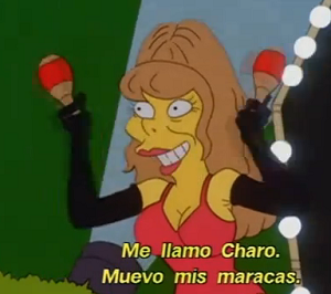 Charo Baeza en los Simpson Charo Baeza, una murciana en Los Simpson
