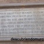La placa de fray Diego de Cádiz en la iglesia de Santo Domingo de Murcia plaza Santo Domingo Murcia placa